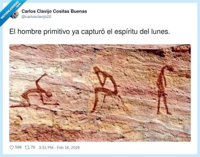 lunes,pintura,rupestre,hombre,primigenio