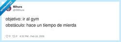 Enlace a Hoy el único cardio que hago es esquivar charcos, por @XMihura