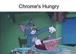 Enlace a Yo abro una pestaña más en Chrome y el portátil empieza a pedir auxilio, por @nocontextmemes