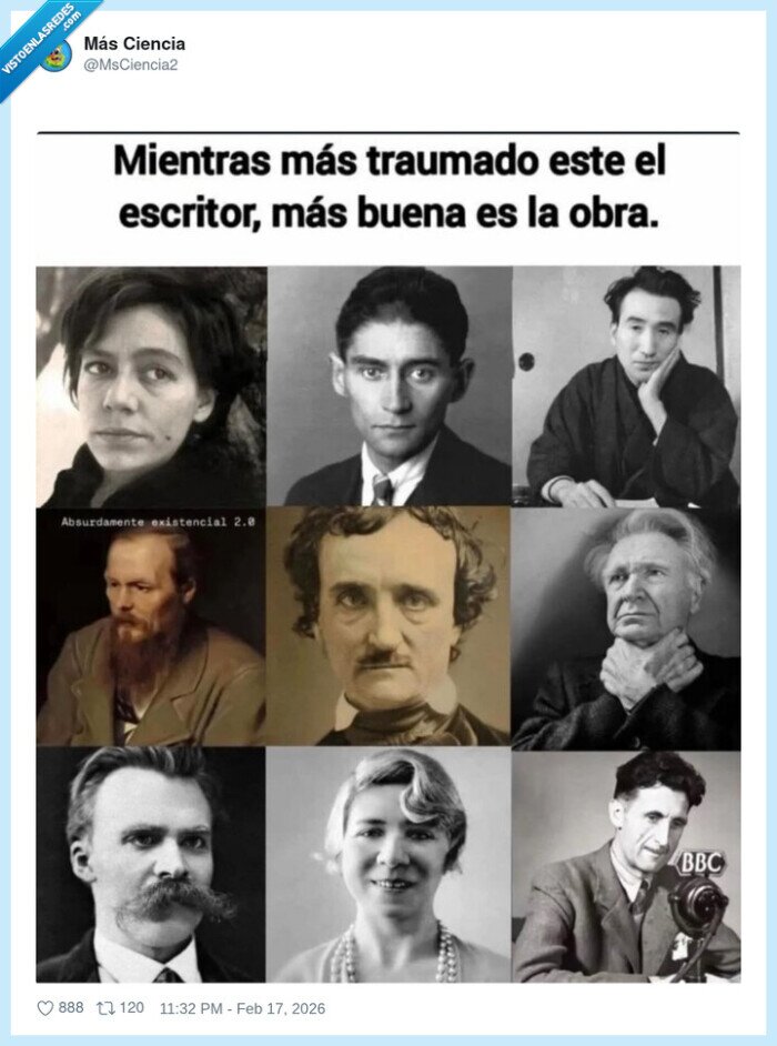 escritores,trauma,literatura,existencialismo,universidad