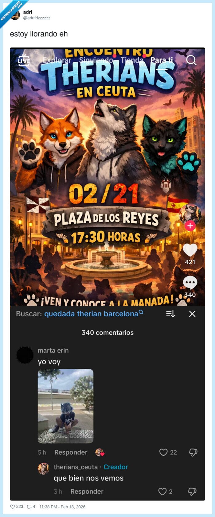 llorando,therians,reuni&oacute;n