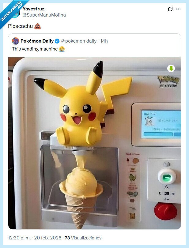pikachu,caca,helado