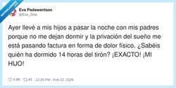 Enlace a Ser padre: tú sobrevives con café y el niño se marca un reset de 14 horas, por @Eva_Zeta