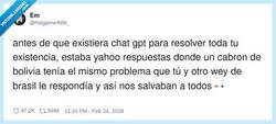Enlace a Antes de ChatGPT, tu destino dependía de un boliviano desesperado y un brasileño con wifi, por @hotgamer666_