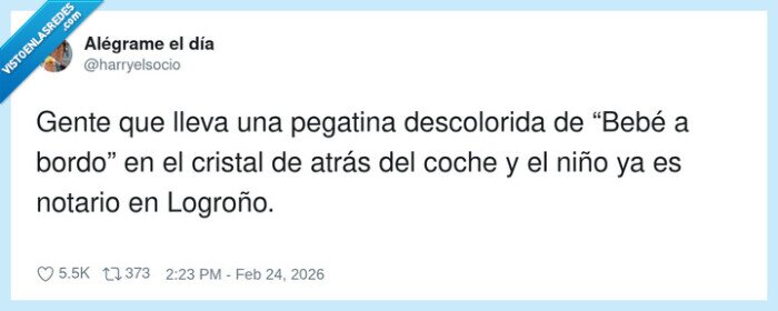 coche,bebeabordo,notario,Logro&ntilde;o,pegatina