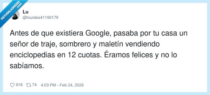 1716724 - Antes sin Google y ahora sin enciclopedia… pero pagando 12 cuotas igual, por @lourdes41190179