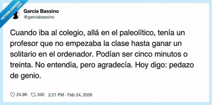 colegio,profesor,solitario,ordenadores,nostalgia