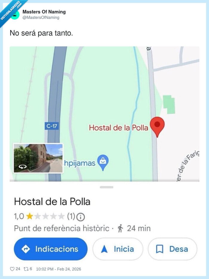 hostal,googlemaps,rese&ntilde;as,top&oacute;nimos,carretera