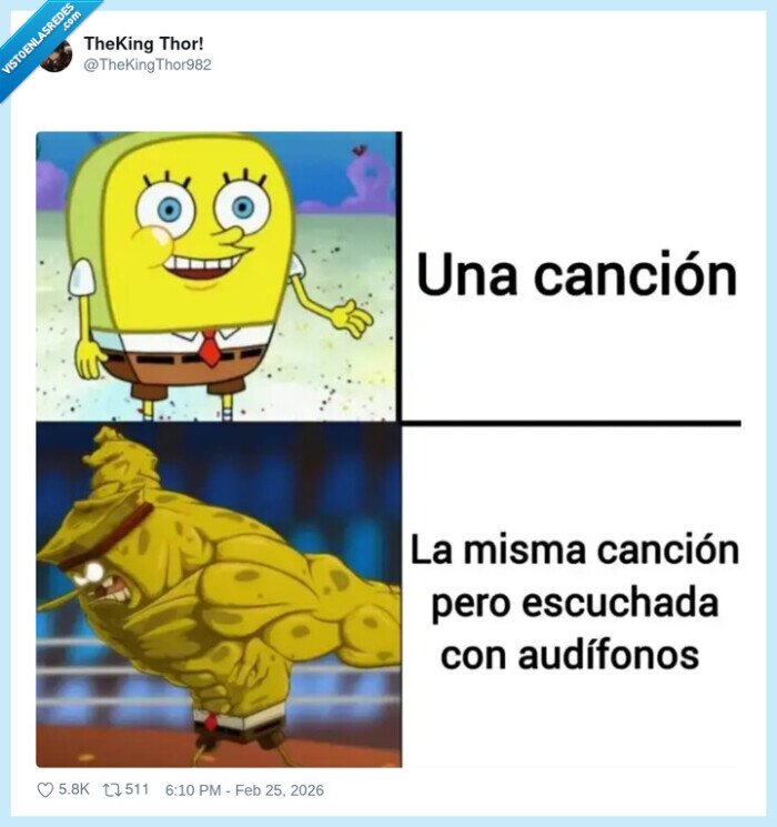 cancion,auriculares,musica,volumen,SpongeBob