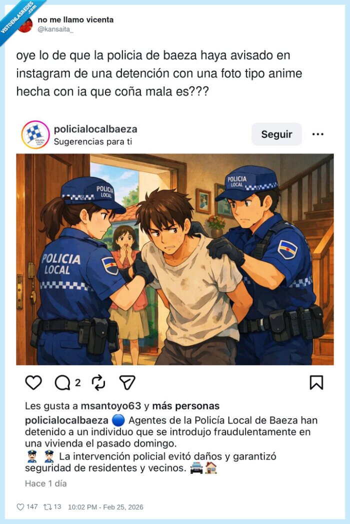 1717141 - La detención ha sido en modo Studio Ghibli, pero el papeleo es igual de feo, por @kansaita_