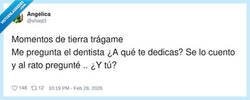 Enlace a Le he soltado un “¿y tú?” al dentista y ahora tengo miedo de abrir la boca, por @shaqt3