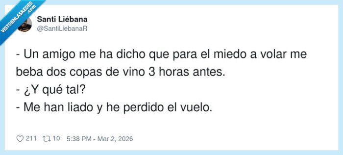 miedo,volar,vino,vuelo,perdido