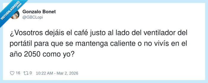 caf&eacute;,port&aacute;til,ventilador,teletrabajo,tecnolog&iacute;a