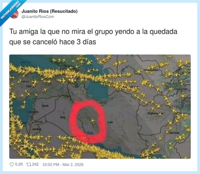 quedada,grupo,whatsapp,despiste,cancelaci&oacute;n,iran,vuelos