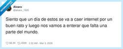 Enlace a Como se caiga internet vamos a descubrir que medio planeta era un enlace roto, por @alvaro_1925