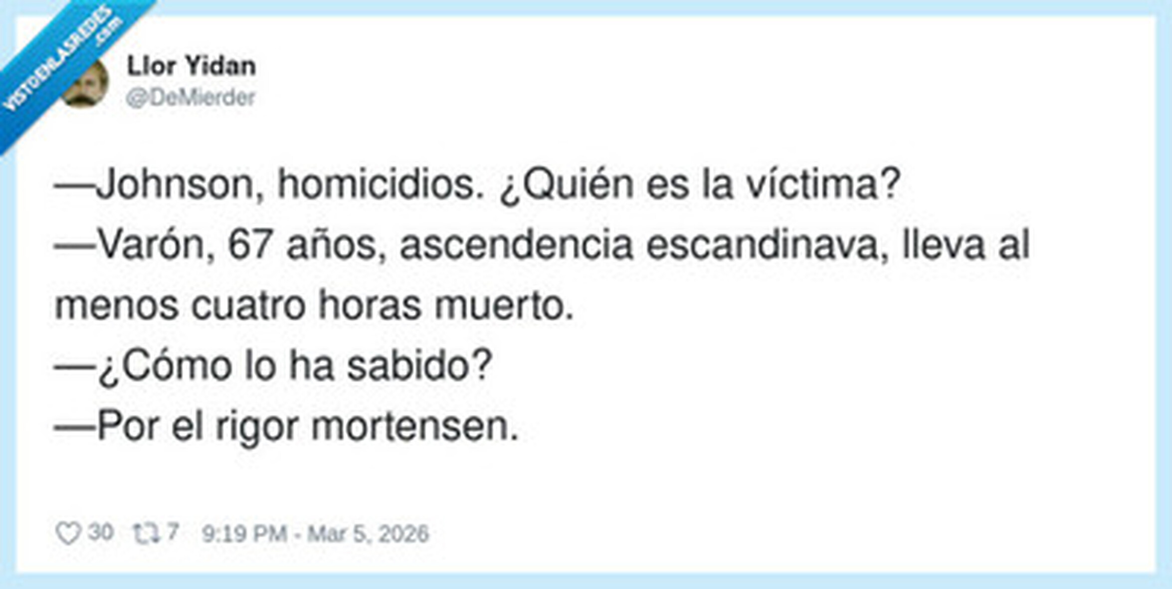 VEF > Visto en las Redes > CSI: cuando el chiste malo ya viene con el ...
