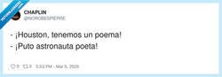 Enlace a Poesía en órbita, por @NOROBESPIERRE