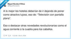 Enlace a Deja de venderme “pantalla plana” como lujo y dime si el wifi llega a la cama, campeón, por @MiguelNicolasOs