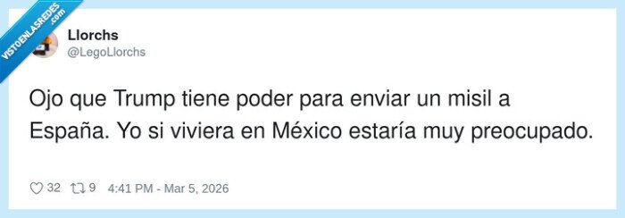 Trump,misil,Espa&ntilde;a,M&eacute;xico,geopol&iacute;tica