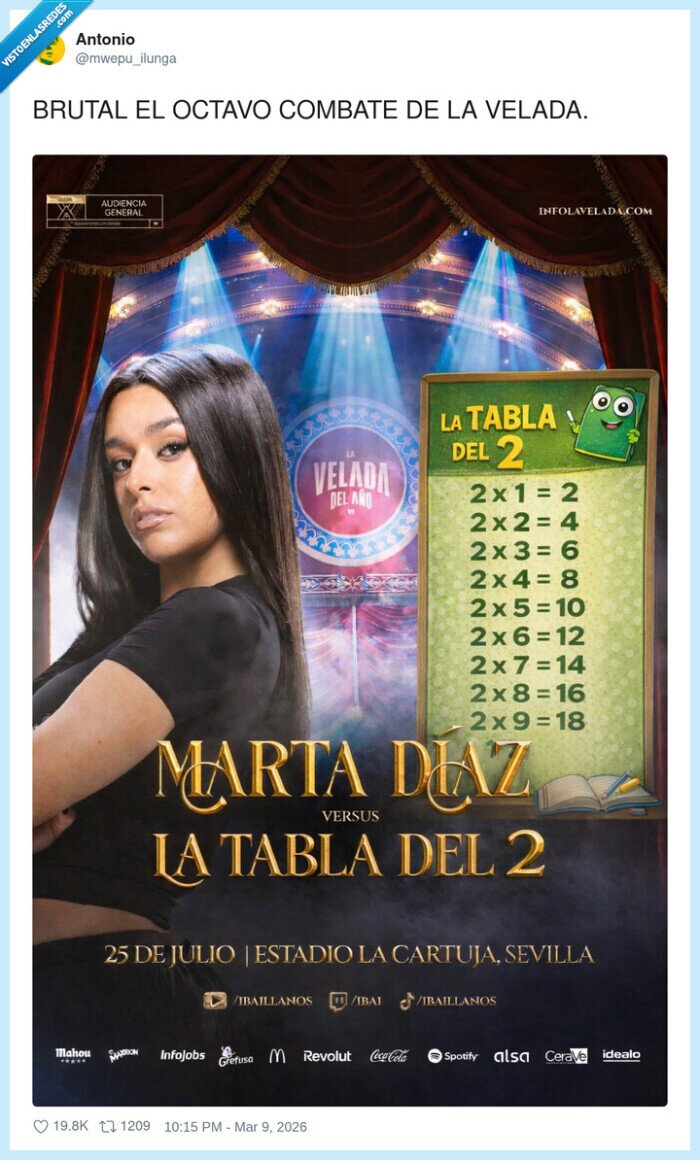 1719079 - Apostaría todo mi patrimonio a la Tabla del 2, por @mwepu_ilunga