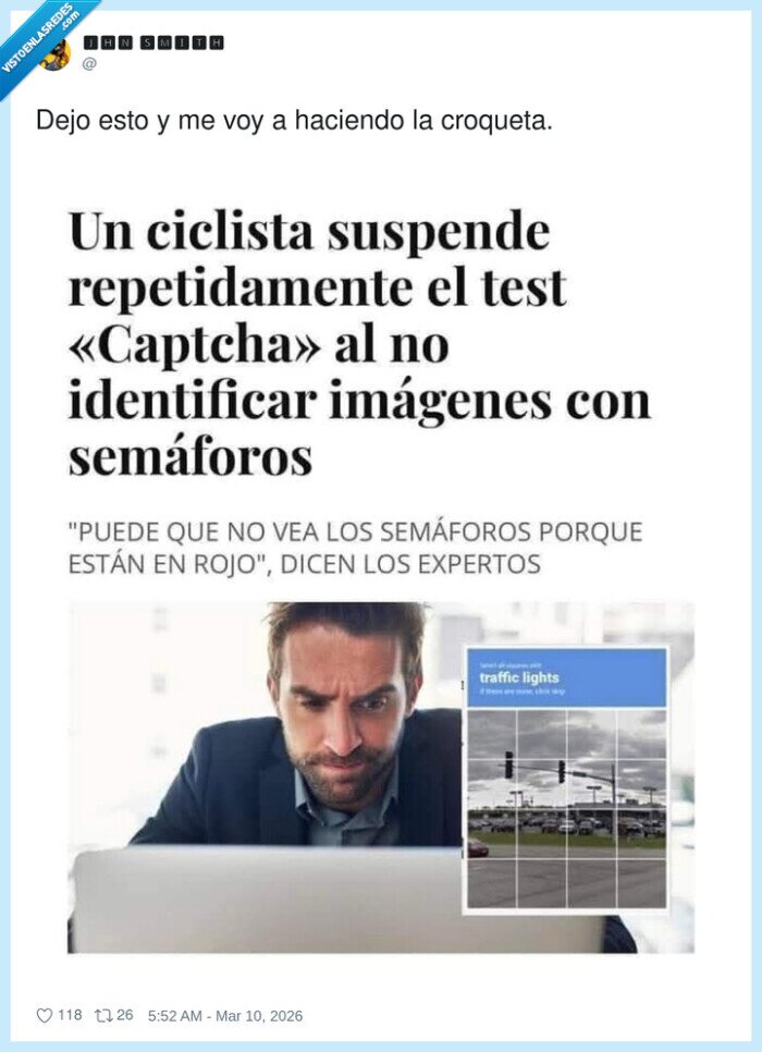 ciclista,captcha,sem&aacute;foros,expertos,rojo