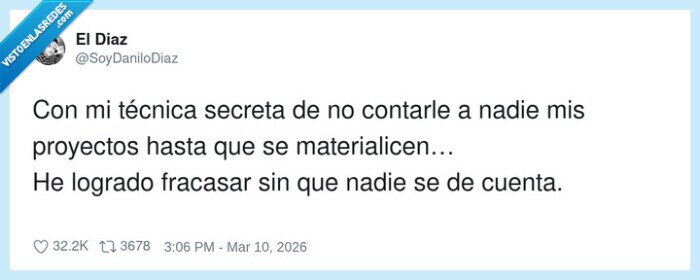 proyectos,fracaso,secretismo,autoestima,trabajo