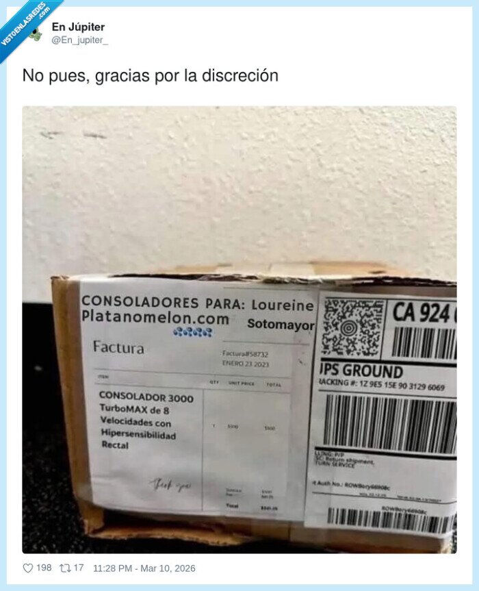 discreci&oacute;n,paquete,factura,env&iacute;o