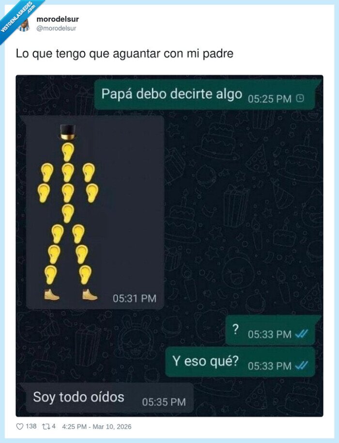 padre,whatsapp,emojis,conversacion,familia