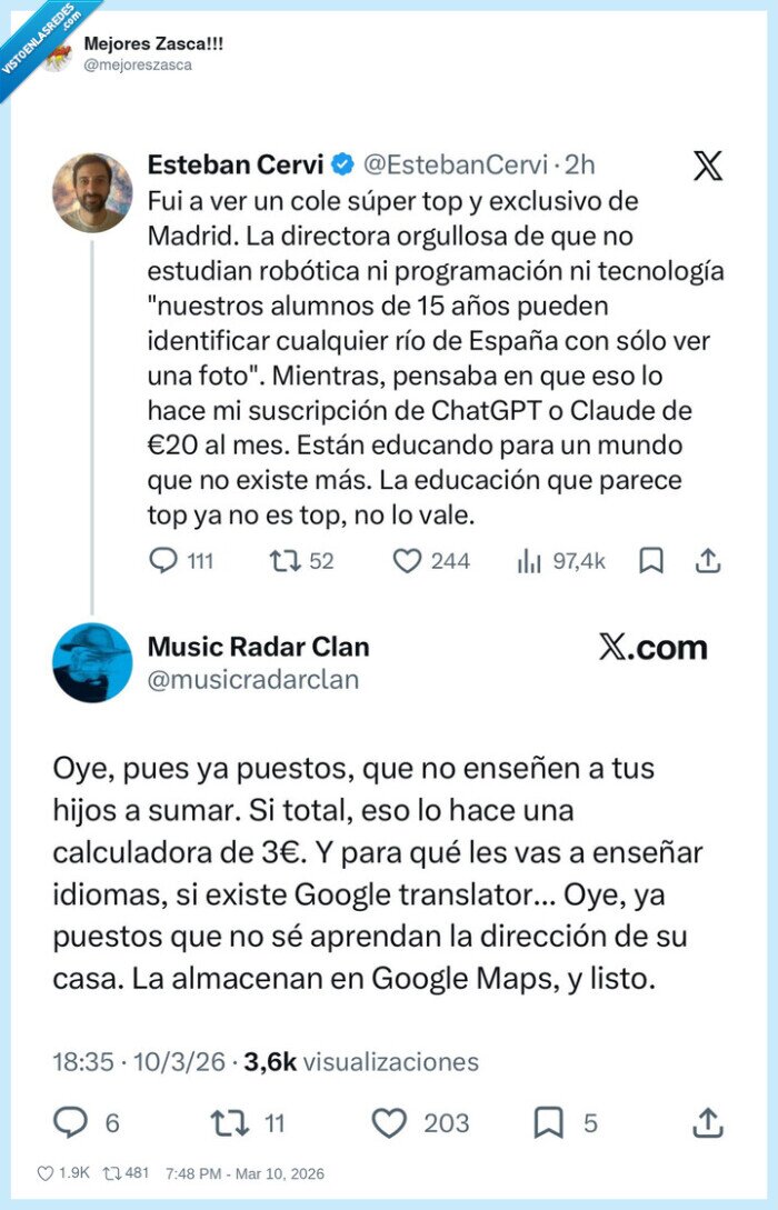 educaci&oacute;n,ChatGPT,tecnolog&iacute;a,colegio,Madrid