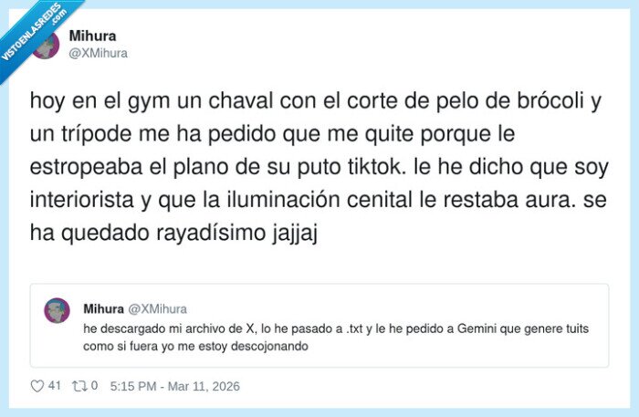 gym,tiktok,tr&iacute;pode,aura,iluminaci&oacute;n