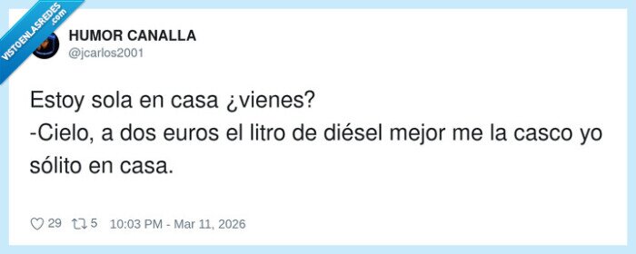 di&eacute;sel,gasolina,pareja,casa,crisis
