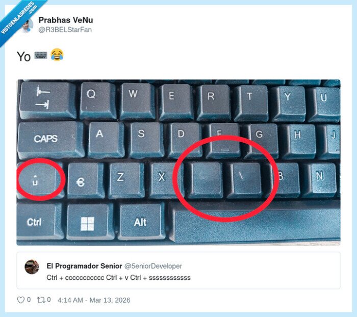 1719630 - Mi teclado ya sabe que lo único que hago es copiar, pegar y rezar para no liarla, por @R3BELStarFan