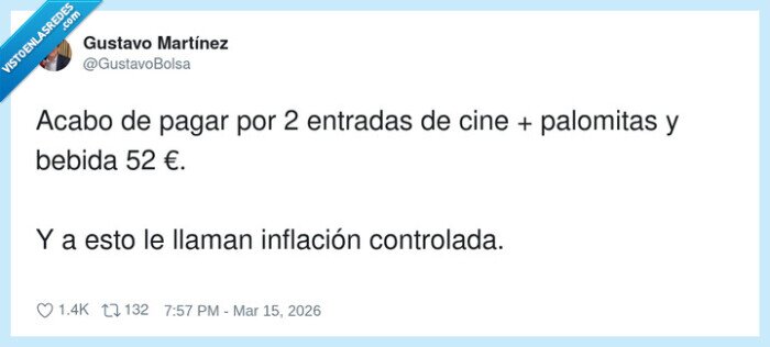 inflaci&oacute;n,cine,gasto,econom&iacute;a,palomitas