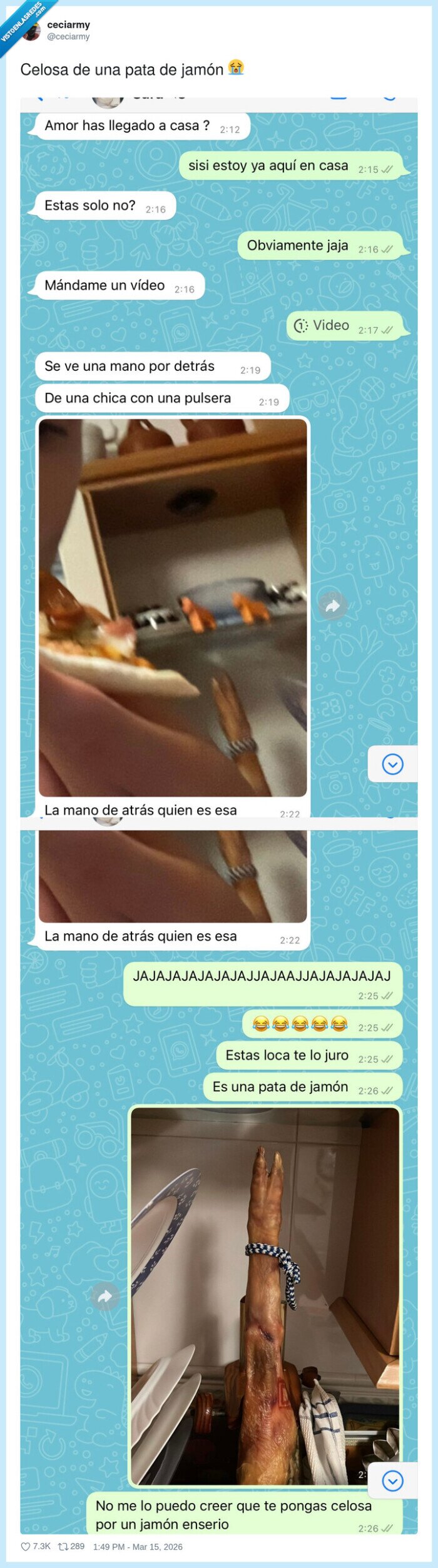 celosa,jamon,mano,video,risa