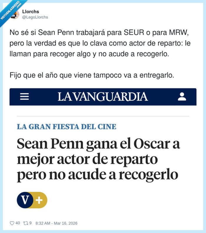 oscar,reparto,recoger,mensajeria,titular