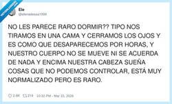 Enlace a Confirmo, dormir es raro