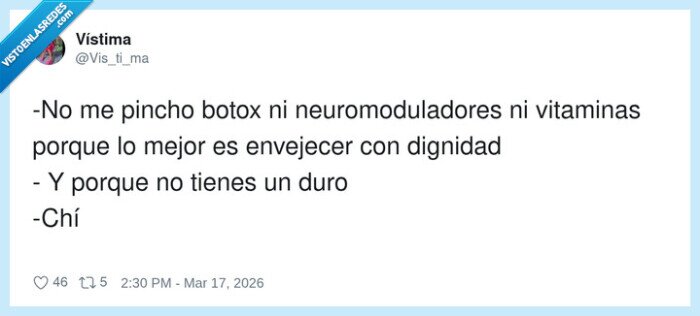 botox,dinero,dignidad,envejecimiento,pobreza