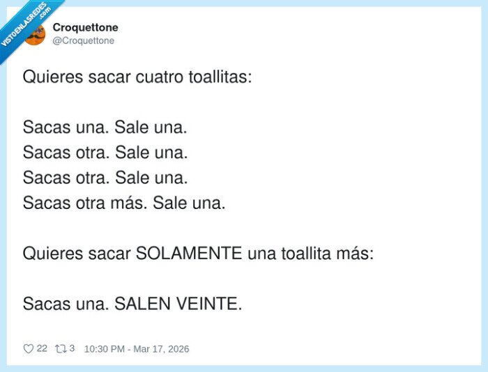 toallitas,dilema,comportamiento,experiencia,cotidiano