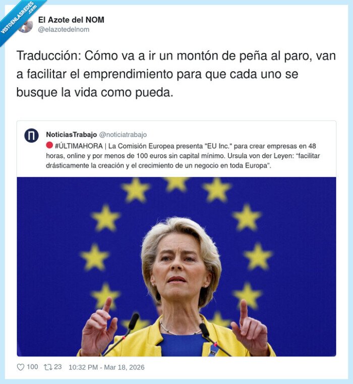 Europa,emprendimiento,aut&oacute;nomos,paro,burocracia