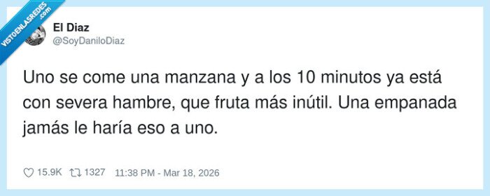 manzana,hambre,empanada,comida,snacks