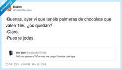 Enlace a 16€ la palmera… poco nos pasa, por @NadimRevuelta