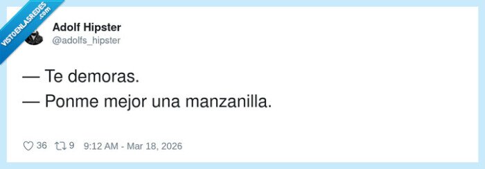 espera,manzanilla,impaciencia,bar,colapso