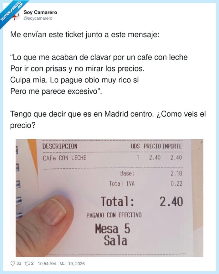 Madrid,caf&eacute;,precios,ticket,inflaci&oacute;n