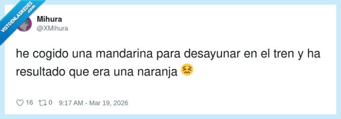 tren,desayuno,mandarina,naranja,confusi&oacute;n