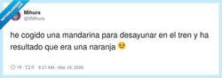 Enlace a La vida, para joder: toma, una naranja disfrazada, por @XMihura
