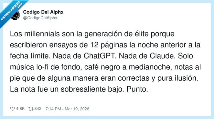 millennials,ensayos,lofi,sobresaliente,ilusi&oacute;n