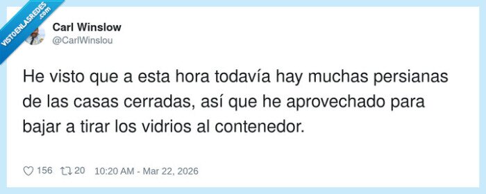 reciclaje,vecinos,persianas,cotilleo,contenedor