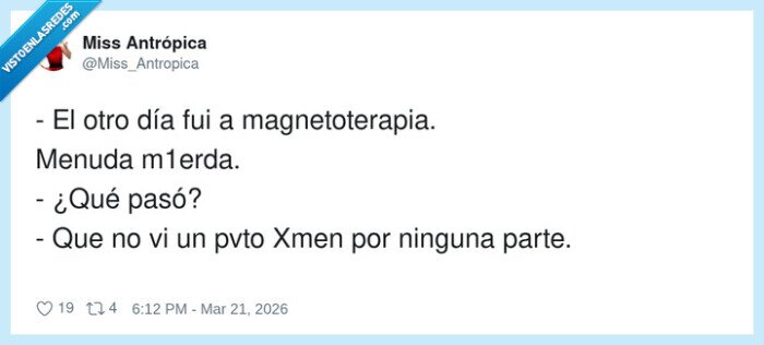 magnetoterapia,xmen,terapias,expectativas,decepcion