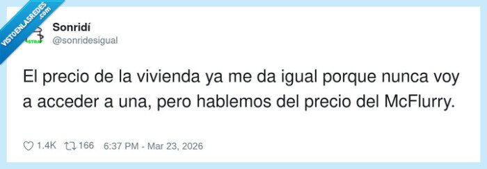 vivienda,McFlurry,precio,sarcasmo,econom&iacute;a