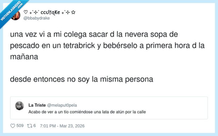 beber,tetrabrick,lata de atun,caldo de pescado
